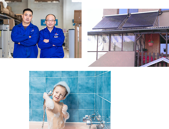 blueclean-solar-heaters-employees-solar-collectors-hot-water-bath